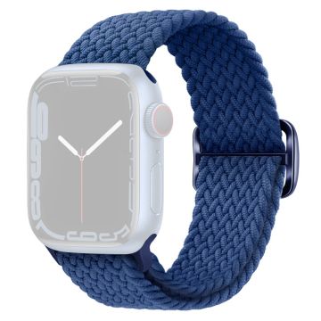 Apple Watch Series 8 (41mm) joustava, kudottu ranneke - Merensininen