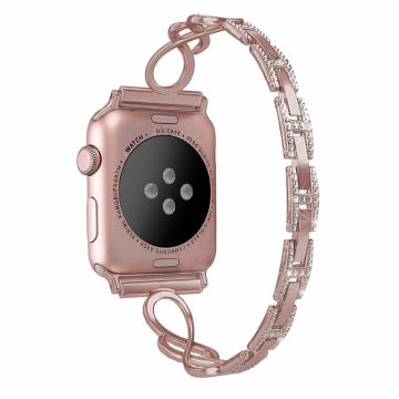 Apple Watch Series 8 (41mm) rannekoristeinen rannekoru - Pinkki