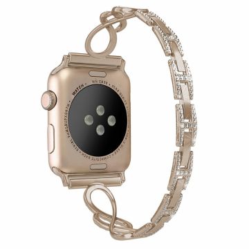 Apple Watch Series 8 (41mm) rannekoristeinen rannekoru - Kulta