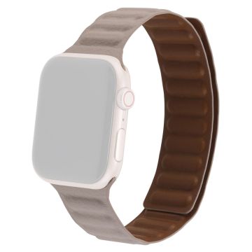 Apple Watch Series 8 (45mm) / Watch Ultra aito nahkaranneke - Khaki