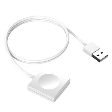 1 m Apple Watch (45 mm) USB-magneettilatauskaapeli - Valkoinen