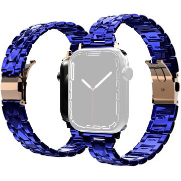 Apple Watch Series 8 (41mm) akryyli kolminkertainen helmikelloranneke - Sininen