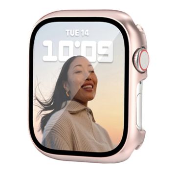 Apple Watch Series 8 (41mm) suojakuori karkaistulla lasilla - Ruusukulta