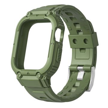 Apple Watch Series 8 (41mm) silikoninen ranneke - Armeijan Vihreä