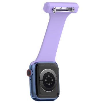 Apple Watch Series 8 (41mm) silikonikellon ripustusranneke - Violetti