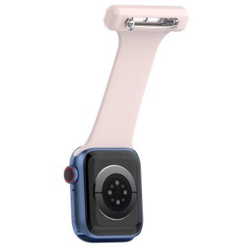 Apple Watch Series 8 (41mm) silikonikellon ripustusranneke - Vaalea Pinkki