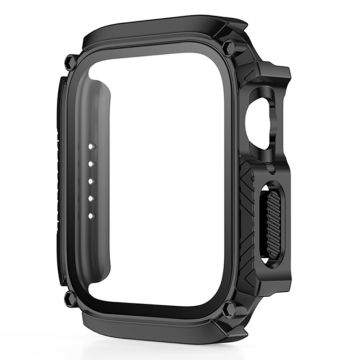 Apple Watch Series 8 (41mm) suojakuori karkaistulla lasilla - Musta