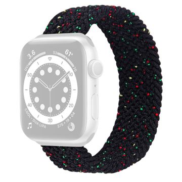 Apple Watch Series 8 (41mm) joustava nailon kellonhihna - Väri Musta Koko: M