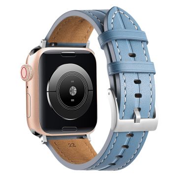 Apple Watch Series 8 (41mm) aito nahkaranneke - Sininen