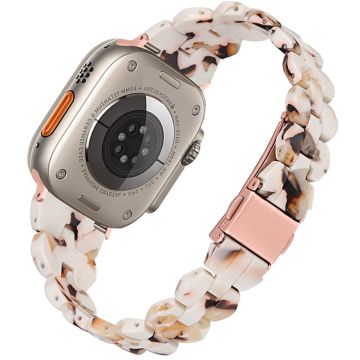 Apple Watch Series 8 (41mm) hartsityylinen kellonhihna - Nougat