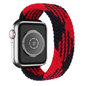 Apple Watch Series 8 (41mm) joustava kudottu kellonhihna - Musta + Musta