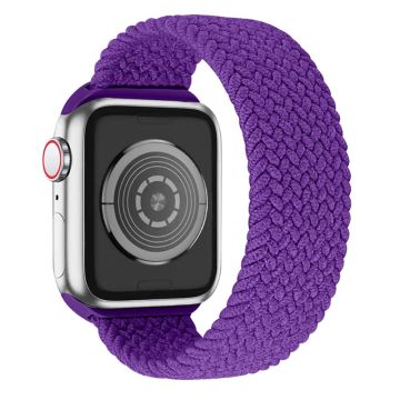 Apple Watch Series 8 (41mm) joustava kudottu kellonhihna - Violetti / Koko: Xl