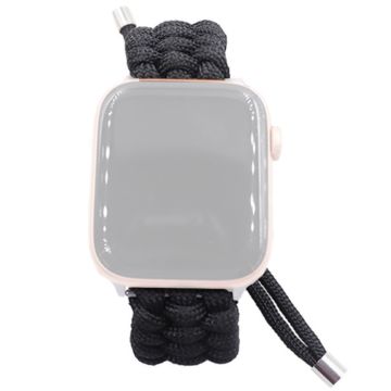 Apple Watch Series 8 (41mm) punottu köysityylinen kellonhihna - Musta