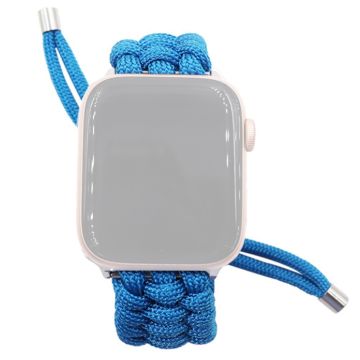 Apple Watch Series 8 (41mm) punottu köysityylinen kellonhihna - Sininen