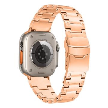 Apple Watch Series 8 (41mm) 316 ruostumattomasta teräksestä valmistettu hihna - Ruusukulta