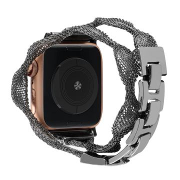 Apple Watch Series 8 (41mm) verkkomallinen metalliranneke - Musta