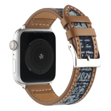 Apple Watch Series 8 (41mm) nahkaranneke - Ruskea / Ruskea