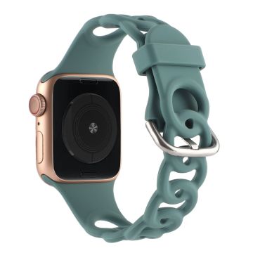 Apple Watch Series 8 (41mm) donitsi ontto silikoniranneke - Vihreä