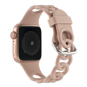 Apple Watch Series 8 (41mm) donitsi ontto silikoniranneke - Pinkki