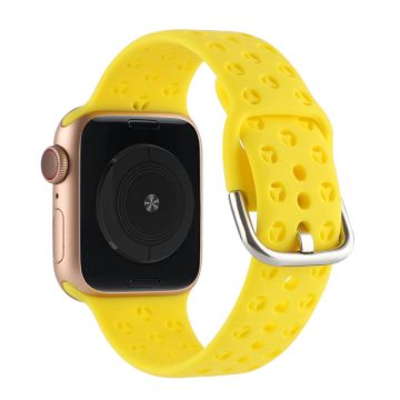 Apple Watch Series 8 (41mm) ontto silikoniranneke - Keltainen