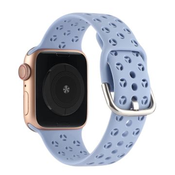 Apple Watch Series 8 (41mm) ontto silikoniranneke - Vauvasininen