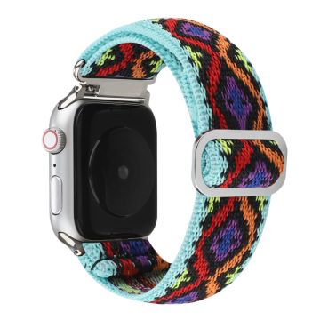 Apple Watch Series 8 (41mm) luovan kuvion joustava nailonhihna - Tribal Sininen / Sekoitettu Väri