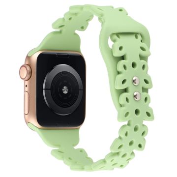 Apple Watch Series 8 (41mm) silikoniranneke - Mintunvihreä