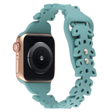 Apple Watch Series 8 (41mm) silikoniranneke - Vaaleanvihreä