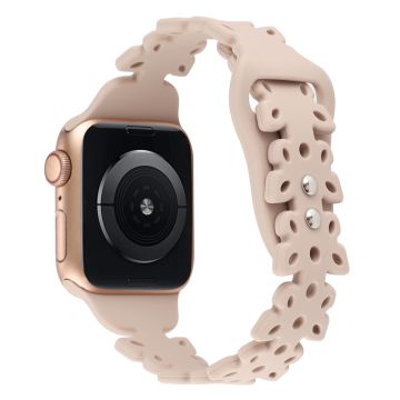 Apple Watch Series 8 (41mm) silikoniranneke - Khaki