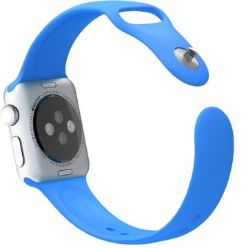 Apple Watch Series 8 (41mm) silikoniranneke (koko: S / M) - Sininen