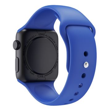 Apple Watch Series 8 (41mm) silikoniranneke (koko: S / M) - Merensininen