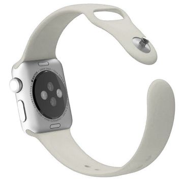 Apple Watch Series 8 (41mm) silikoniranneke (koko: S / M) - Beige