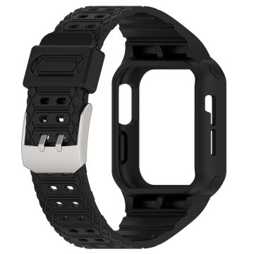 Apple Watch Series 8 (41mm) integroitu hihna ja suojus - Musta