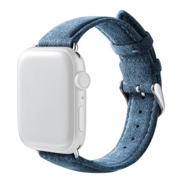 Apple Watch Series 8 (41mm) mokkanahkaranneke - Laivastonsininen