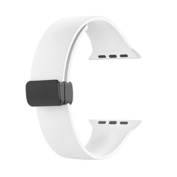 Apple Watch Series 8 (41mm) yksinkertainen silikoniranneke - Valkoinen