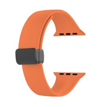 Apple Watch Series 8 (41mm) yksinkertainen silikoniranneke - Oranssi