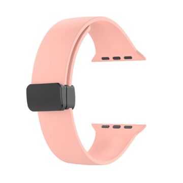 Apple Watch Series 8 (41mm) yksinkertainen silikoniranneke - Pinkki