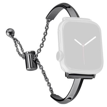 Apple Watch Series 8 (41mm) T-muotoinen metalliranneke - Musta