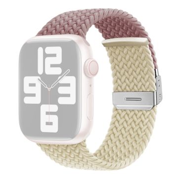 Apple Watch Series 8 (41mm) rinnakkaisvärinen nailonhihna - Violetti / Starlight