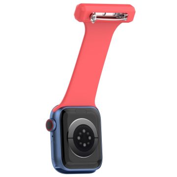 Apple Watch Series 8 (45mm) / Watch Ultra silikonikellon ripustettava hihna - Punainen