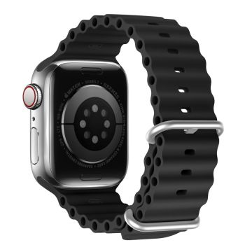 DUX DUCIS Apple Watch Series 8 (45mm) / Watch Ultra -kellohihna - Musta