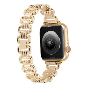 Apple Watch Series 8 (45mm) / Watch Ultra tyylikäs rengasranneke - Kulta