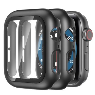 2 kpl AHASTYLE Apple Watch Series 8 (45mm) / Watch Ultra suojus karkaistulla lasilla - Musta