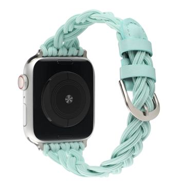 Apple Watch Series 8 (45mm) / Watch Ultra joustava punottu ranneke - Teal Väri