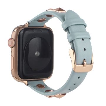 Aito nahkaranneke Apple Watch Series 8 (45mm) / Watch Ultra - Vauvasininen