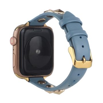 Aito nahkaranneke Apple Watch Series 8 (45mm) / Watch Ultra - Sininen