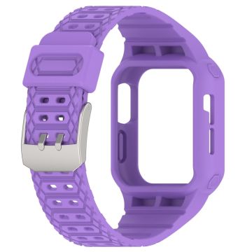 Apple Watch Series 8 (45mm) integroitu hihna ja suojus - Violetti