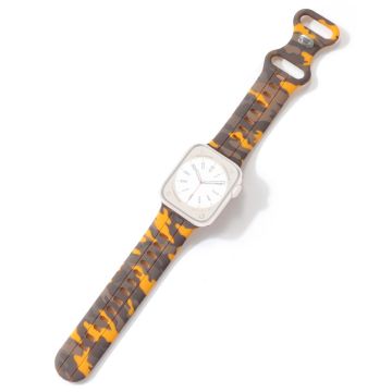 Apple Watch Series 8 (45mm) / Watch Ultra camouflage silikoniranneke - Keltainen