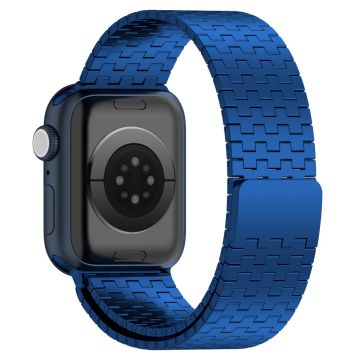 Apple Watch Series 8 (45mm) / Watch Ultra ruostumattomasta teräksestä valmistettu ranneke - Sininen