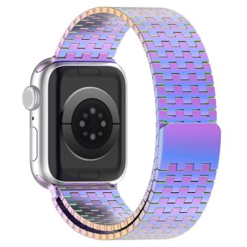 Apple Watch Series 8 (45mm) / Watch Ultra ruostumattomasta teräksestä valmistettu ranneke - Värikäs